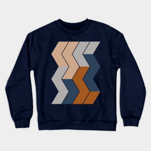 Modern Fall Winter Color Pattern Crewneck Sweatshirt